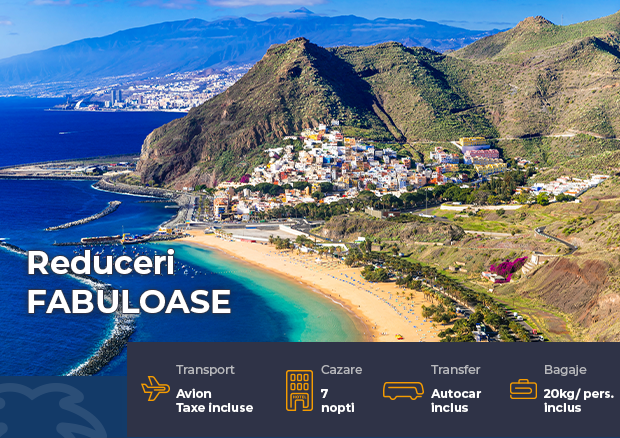 Reduceri early booking charter Tenerife vara 2023